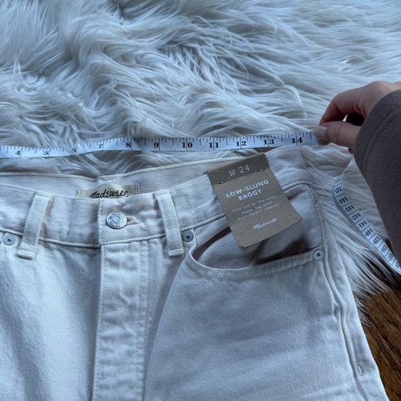 NWT Madewell Low-Slung Baggy Jeans in Vintage IVory - Picture 13 of 15